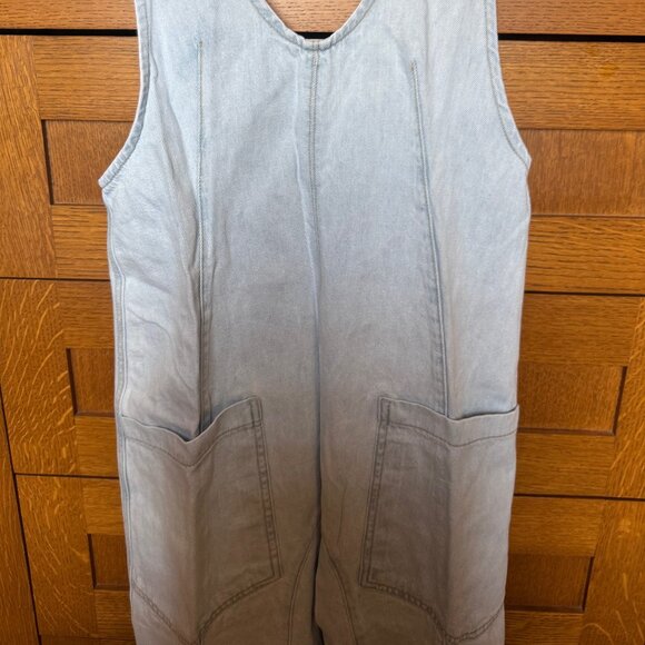 We the Free People High Roller denim jean baggy overalls jumpsuit onesie XS - Picture 5 of 16